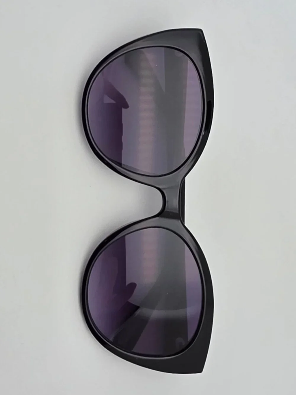 Kate Spade Samantha Black Frame Grey Gradient Flat Lens Cat Eye Sunglasses 54mm